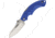 Fox Amico Lockback Blue Folding Knife, 3.63 satin finish 154CM stainless blade, Blue textured nylon handle, 01FX294