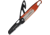 Fox Double Rescue Linerlock Folding Knife, Black finish stainless Partially serrated sheepsfo, Orange aluminum handle, 01FX726