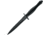 Fox Fairbairn Sykes Fighting Knife, 6.63 black PVD coated double edge Bohler N690 sta, Black sculpted aluminum handle, FX-592