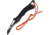 Fox Gravity Rescue Linerlock Folding Knife, 4 black PTFE coated partially serrated Bohler N69, Black aluminum handle with Black anti-slip insert, 01FX729