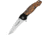Fox Invader Linerlock Folding Knife, 3.75 satin finish stainless tanto blade, Bocote wood handle, 01FX165