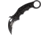 Fox Karambit Linerlock Folding Knife, 2.5 black coated Bohler N690 stainless karambit b, Black textured G10 handle, 01FX841