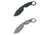 Fox Monky Tumber Fixed Blade Knife, Black, Green