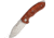 Fox Ravn Linerlock Folding Knife,3.5in,N690Co Steel,Clip Point,Cocobolo Wood Handle FOX514