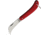 Fox Roncole Lama Folder Folding Knife, 1.5 satin finish stainless curved blade, Red synthetic handle, 01FX232
