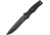 Fox Spear Tech Fixed Blade Knife, 6.25 black DLC coated Bohler N690 stainless spear, Black G10 handle, 02FX0171112