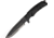 Fox Stealth Fixed Blade Knife,5.5in,Partially Serrated Blade,Black Forprene Handle FOXSCT02B