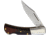 Fox Tasca Lockback Folding Knife, 2 satin finish 420 stainless clip point blade, Brown pakkawood handle, 01FX713