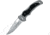 Fox Twister Lockback Folding Knife, 3.25 satin finish 440C stainless blade, Gray aluminum handle with black G10 onlay, 01FX239