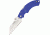 Fox USA Drago Folding Knife,4.625in closed,Wharncliff Blade,Textured Blue Frn Handle FOXDRGWCBL
