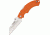 Fox USA Drago Folding Knife,4.625in closed,Wharncliff Blade,Textured Orange Frn Handle FOXDRGWCOR