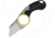 Fred Perrin La Griffe Shark Pliante Folding Knife, 1.5in Stonewash 440C SS Blade, Black G10 Handle, Finger Ring, Black Kydex Sheath, FPGSPL