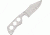 Fred Perrin Le Bowie Fixed Blade Knife, 2.5in, Drilled Hole Design Handle FRDB