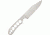 Fred Perrin Le Bowie Fixed Blade Knife, 4.25in, Drilled Hole Design Handle FRDBXL