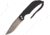 Fred Perrin Le Bowie Folder G-10 Folding Knife,3in,440C Steel,Black Stonewash,Black,G10 Handle FRDPBG10