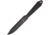Fred Perrin Le Lancer Knife, 5.5 black stonewash finish 440C stainless clip po, One-piece construction, FP1906