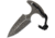 Fred Perrin Push Dagger Knives - Push Dagger, 4in Overall, 2.5in Black Stonewash Double Edge 440C SS Blade, One-Piece Construction, Black Kydex Neck Sheath, FP1802