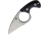 Fred Perrin Shorty Neck Knife, 1.25 stonewash finish 440C stainless blade, Black G10 handle, FP2001S