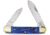 Frost Canoe Blue Pick Bone Folding Knife, 3.5in Closed, Mirror 440 Stainless Spear/Pen Blades, Blue Pick Bone Handle, OC-252BLPB