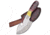 Frost Chipaway Montana Fixed Blade Knife, 4in, Stainless Steel, Standard Edge, Satin, Brown, Bone Handle FCW2210