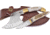 Frost Combo Deer Stag Axe, 3.75in, Stainless Steel, Standard Edge, Brown, Stag Handle FWT921SET