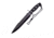 Frost Commander Bowie Knife, 10 black finish sawback stainless blade, Black rubber handle, TX-0003