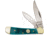 Frost Copprhead Green Pick Bone Folding Knife,Stainless Steel,Standard Edge,Clip and Pen,Mirror Polish,Green,Pick Bone Handle F14950GPB