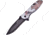 Frost Eagle Linerlock A/O Folding Knife,3.25in,3Cr13 Stainless Steel,Standard Edge,Black,Aluminum Handle FFC100EA