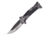 Frost Embossed Black Folding Knife, 5in Closed, 3.75in, Satin Stainless Blade, Black Pakkawood Handle, BKH-104BPW
