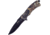 Frost Firestarter A/O Brown Camo Folding Knife, 5.25in Closed, 3.75in Black Partially Serrated Stainless Blade, Camo ABS Handle, TX-50B/CAMO