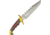Frost Fixed Blade Knife, 9.75in, Stainless Steel, Standard Edge, Sawback, Frostwood Handle F16949PR