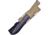 Frost Fixed Blade Knife, Tac Xtreme 12.5in overall, 7 black finish partially serrated stainless clip , Tan textured rubber handle, TX-4663SAND