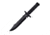 Frost Fixed Blade Knife, Tac Xtreme 14in overall, 8.5 black finish sawback 3Cr13 stainless clip poi, Black rubberized synthetic handle, TX-42B/G