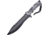 Frost Fixed Blade Skull Camo Fixed Blade Knife, 7in, Stainless Steel, Partially Serrated, Sawback, Black FTX4669WSC