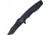 Frost Jaguar Linerlock A/O Folding Knife, 3.75 black finish stainless blade, Black ABS handle, TX-117B