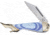 Frost Leg Folding Knife, Blue swirl pearl resin handle, OC-183BW