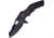 Frost A/O Serrated Black Folding Knife, 4.75in Closed, 3.75in Black Partially Serrated Stainless Blade, Black Sculpted ABS Handle, TX-204B
