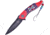 Frost Linerlock A/O Red Folding Knife, 3.5 black stonewash finish 3Cr13 stainless blade, Red ABS handle, OC-534F/RD