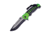 Frost Linerlock Green A/O Folding Knife, 3.75 two-tone finish stainless blade, Black ABS handle with green aluminum insert, TX-13GN