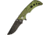 Frost Linerlock Green Camo Folding Knife,3.75in,Stainless Steel,Standard Edge,Black,Camo,Synthetic Handle FIHCP008CA
