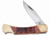 Frost Lockback Copper Copperhead Creek Folding Knife, 4in mirror finish stainless clip point blade, Autumn, Autumn jigged bone handle, CHC-LB5AJB/C