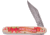 Frost Merry Christmas Knife, Satin finish stainless clip point blade, Imitation ivory handle, N-225