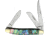 Frost Mini Stockman Abalone Ocoee River Folding Knife, Abalone handle, OC-509AB