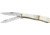 Frost Mini Trapper Folding Knife,Stainless Clip and Spey Blade, Mother of Pearl Abalone Handle F18231MPAB
