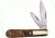 Frost Ocoee River Barlow Folding Knife,Stainless Clip and Pen Blade, Desert Wood Handle FOC163DW