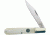 Frost Ocoee River Barlow Folding Knife,Stainless Clip Blade, White Smooth Bone Handle FOC588WSB