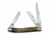 Frost Ocoee River Stockman Folding Knife,Clip/Spey/Sheepsfoot Blade, Ox Horn Handle FOC509OXH