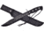 Frost Operation Bowie Knife, 10 black finish stainless clip point blade, Black rubber handle, TX-0005