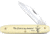 Frost Psalm 23 Folding Knife, 2.38in Satin SS Clip Blade, Yellow Synthetic Handle, The Lord Is My Shepherd Handle Artwork, N-B12
