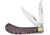 Frost Saddlehorn Snake Skin Folding Knife, 3.5in Closed, Mirror Stainless Clip/Skinner Blades, Snakeskin Pattern Synthetic Handle, OC-528CSS